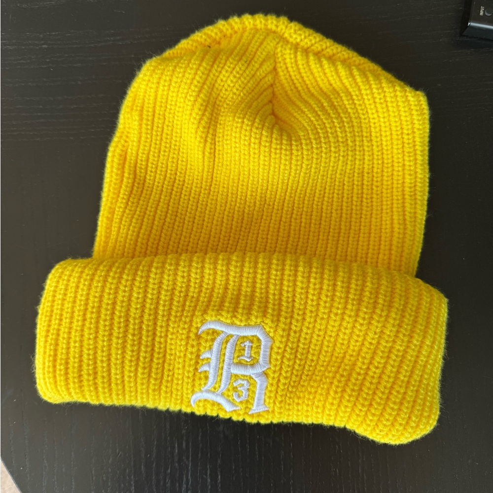 R13 Bright Yellow Knit Beanie